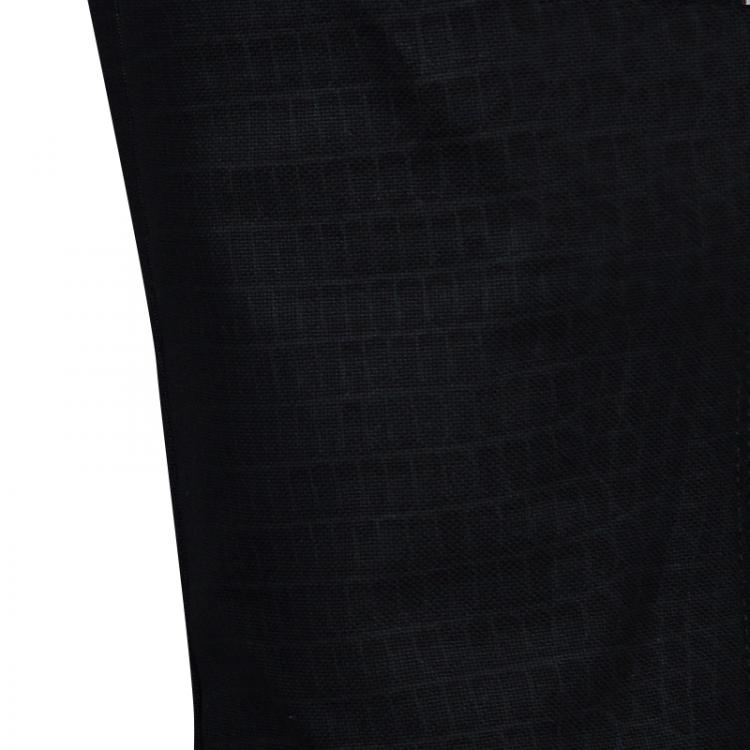 Pre Owned Roberto Cavalli Black Snakeskin Print Denim Jeans M