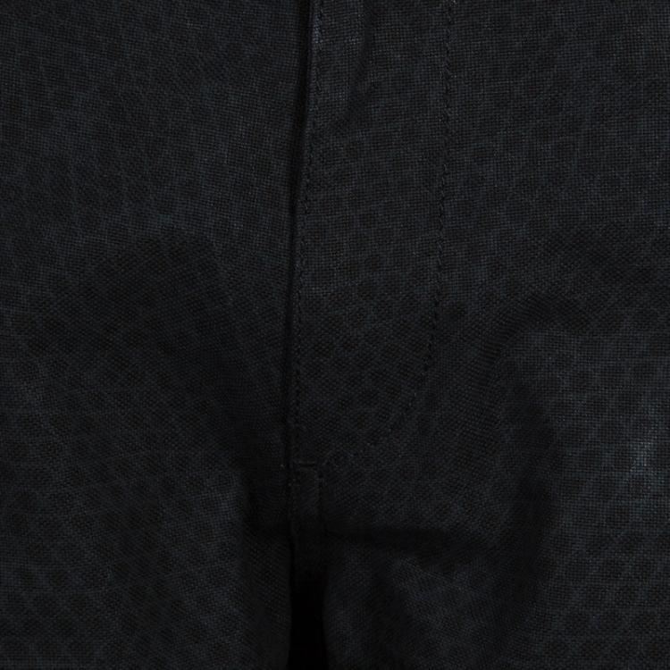 Pre Owned Roberto Cavalli Black Snakeskin Print Denim Jeans M