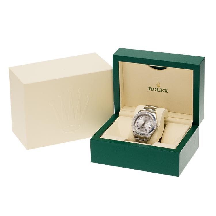Pre Owned Rolex Silver Stainless Steel Datejust II 116334 Men's Wristwatch 41MM