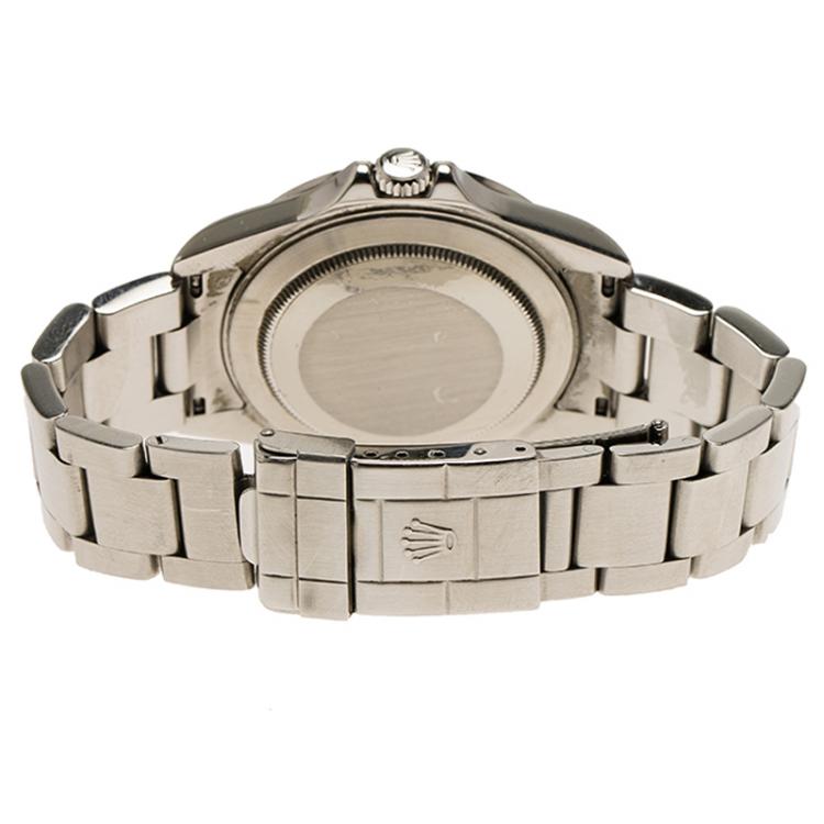 Pre Owned Rolex White Stainless Steel Explorer II Men's Wristwatch 42MM