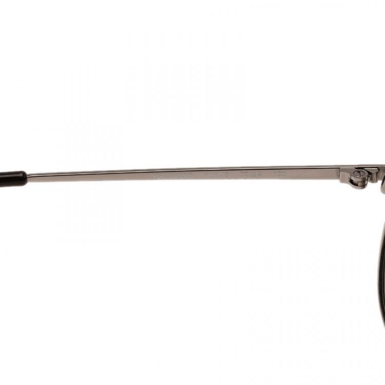 Pre Owned Saint Laurent Paris Silver 2335 Aviators