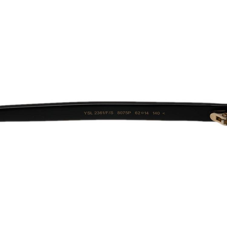Pre Owned Saint Laurent Paris Black 2361 Aviators 