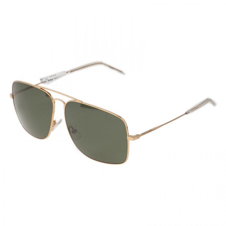 Pre Owned Saint Laurent Paris Gold SL 20 Aviators