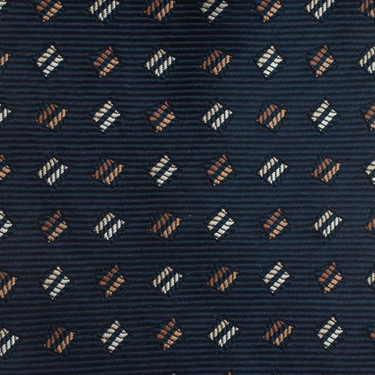 ファッション雑貨・小物その他 Saint Laurent Navy blue/multicolored striped silk tie Yves Saint Laurent YSL Neck Tie Navy Blue & Red Stripes New