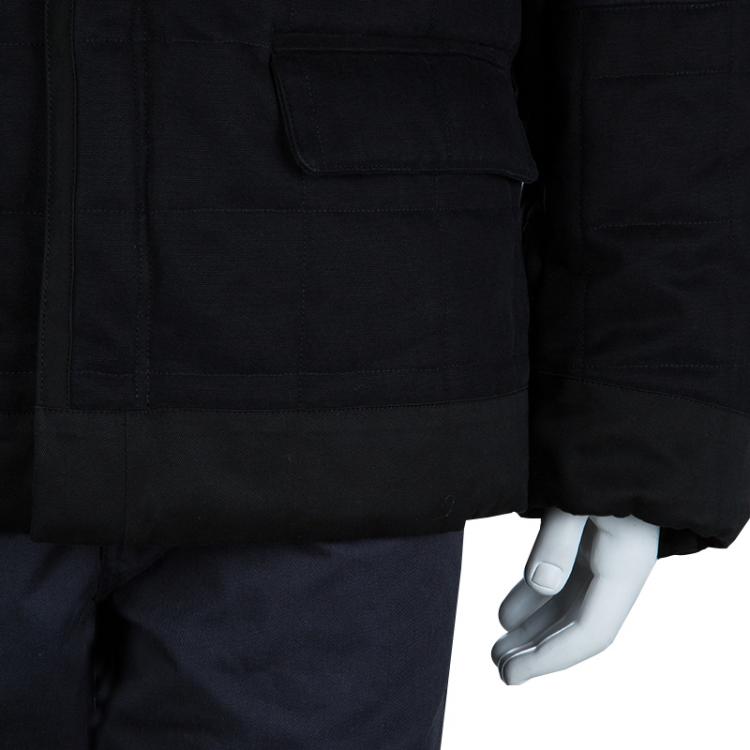 Pre Owned Saint Laurent Paris Black Quilted Jacket L