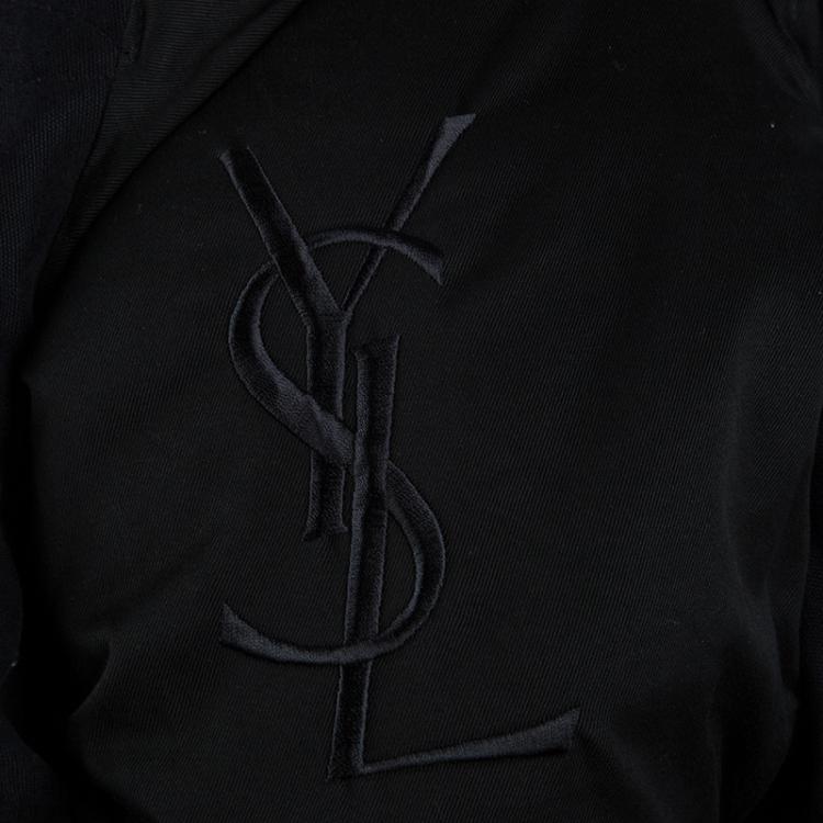 Pre Owned Saint Laurent Paris Black Quilted Jacket L