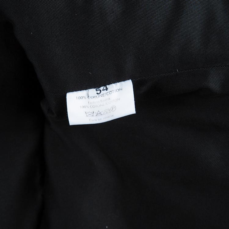 Pre Owned Saint Laurent Paris Black Quilted Jacket L