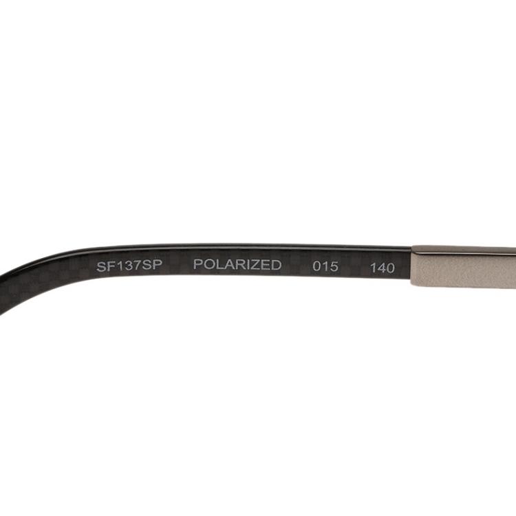 Pre Owned Salvatore Ferragamo Black SF137SP Aviator Sunglasses
