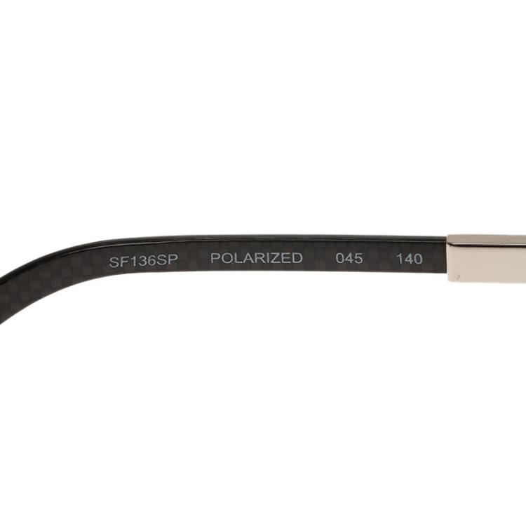 Pre Owned Salvatore Ferragamo Silver SF136SP Aviator Sunglasses