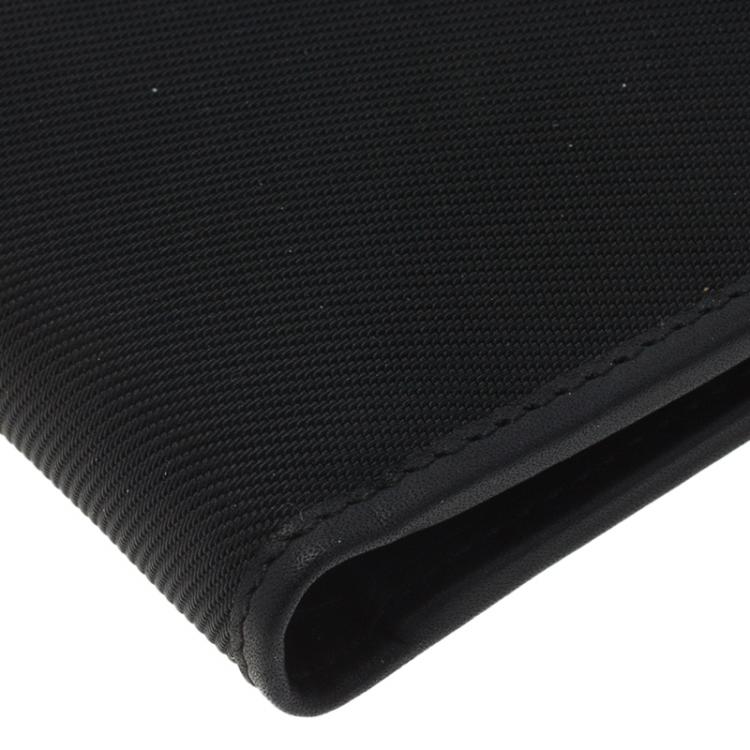 Pre Owned Salvatore Ferragamo Black Canvas Bi-Fold Wallet