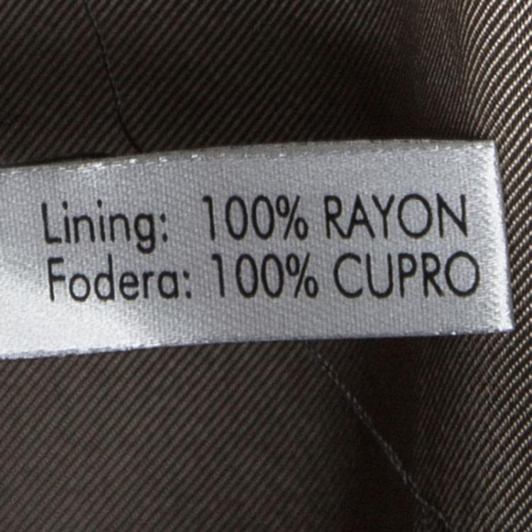 Pre Owned Salvatore Ferragamo Beige Checked Wool  Slim Fit Derby Pant Suit L