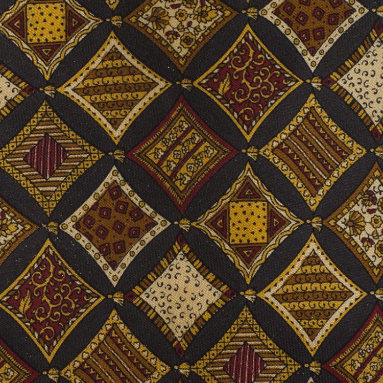 Pre Owned Salvatore Ferragamo Brown Printed Silk Tie