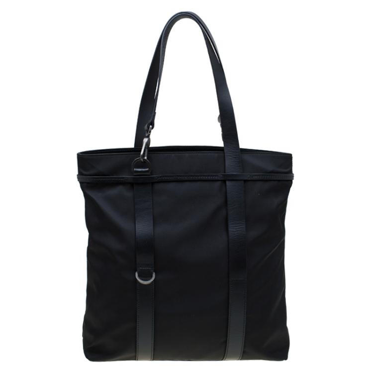 Pre Owned Salvatore Ferragamo Black Nylon Tote