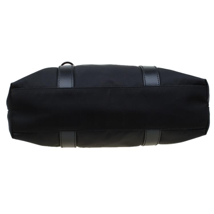 Pre Owned Salvatore Ferragamo Black Nylon Tote