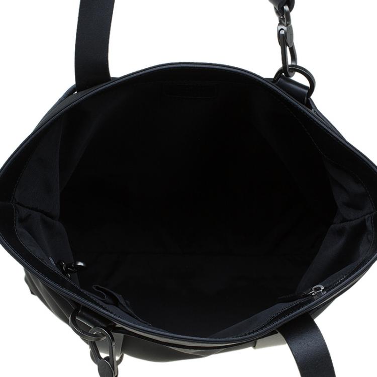Pre Owned Salvatore Ferragamo Black Nylon Tote
