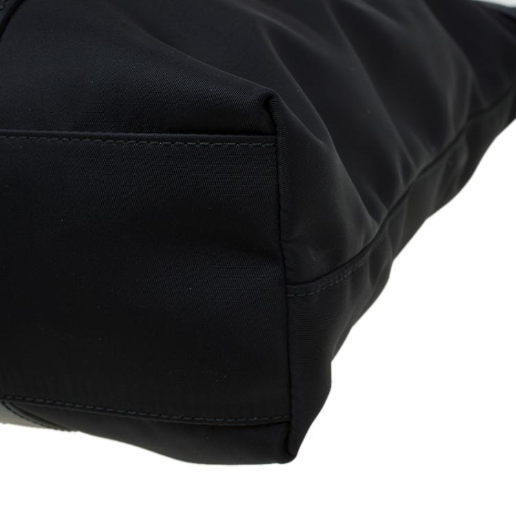 Pre Owned Salvatore Ferragamo Black Nylon Tote