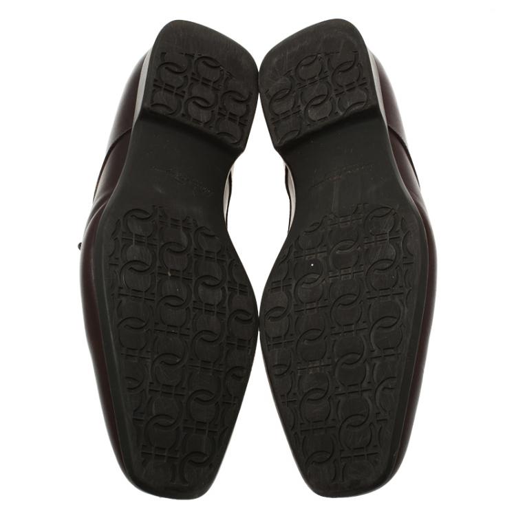 Pre Owned Salvatore Ferragamo Brown Leather Loafers Size 44.5