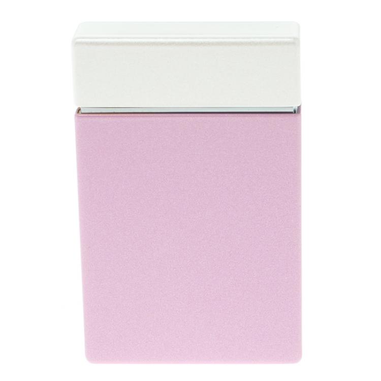 Pre Owned S.T. Dupont Pink Lacquer Stainless Steel Classic Lighter