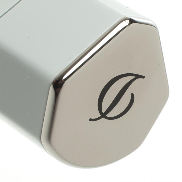 Pre Owned S.T. Dupont White lacquer Palladium Finish Lighter