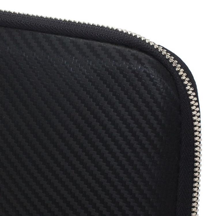 Pre Owned S.T. Dupont Black Leather Carbone Laptop Case