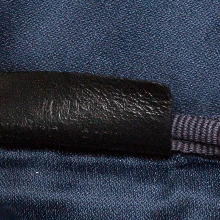 Pre Owned S.T. Dupont Black Leather Carbone Laptop Case