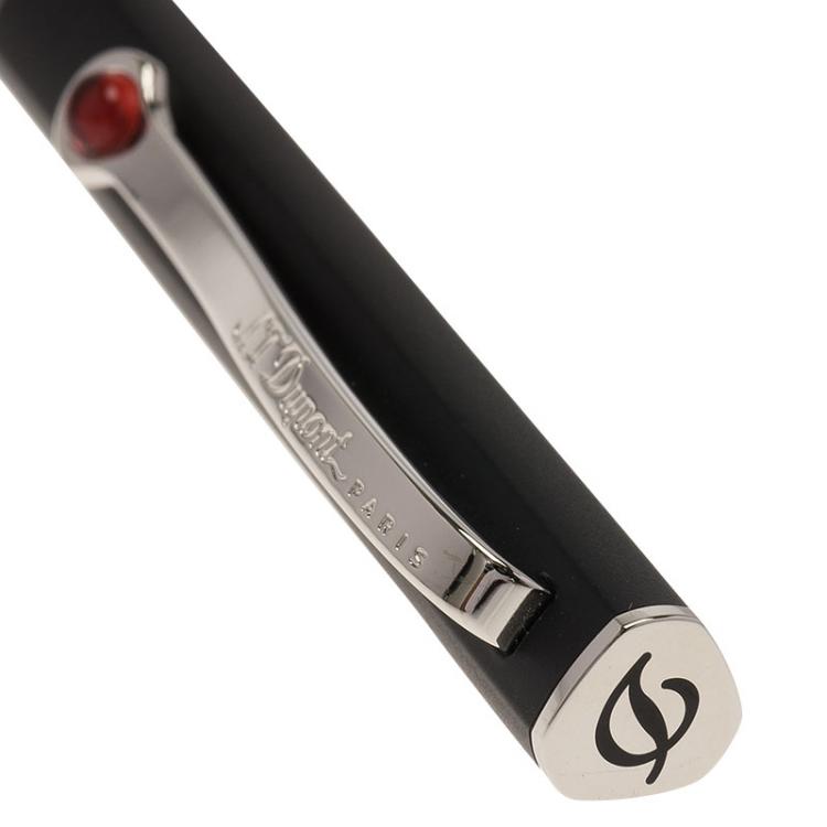 Pre Owned S.T.Dupont Karl Lagerfeld Edition Black & Palladium Ballpoint Pen