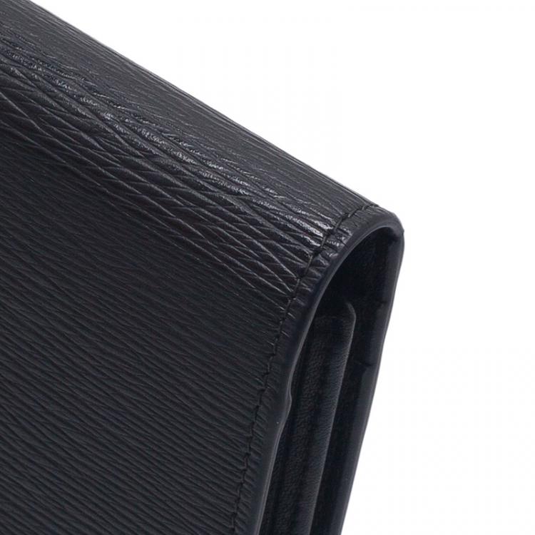Pre Owned S.T. Dupont Black Flap Wallet