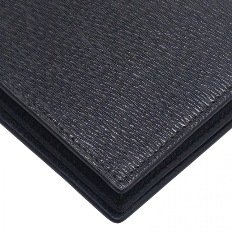Pre Owned S.T. Dupont Black Flap Wallet