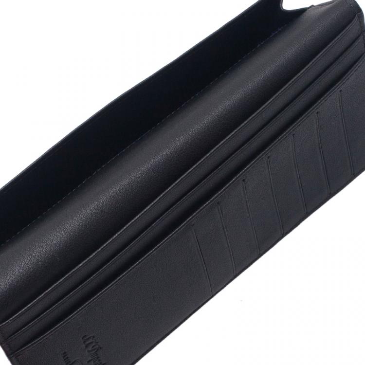 Pre Owned S.T. Dupont Black Flap Wallet