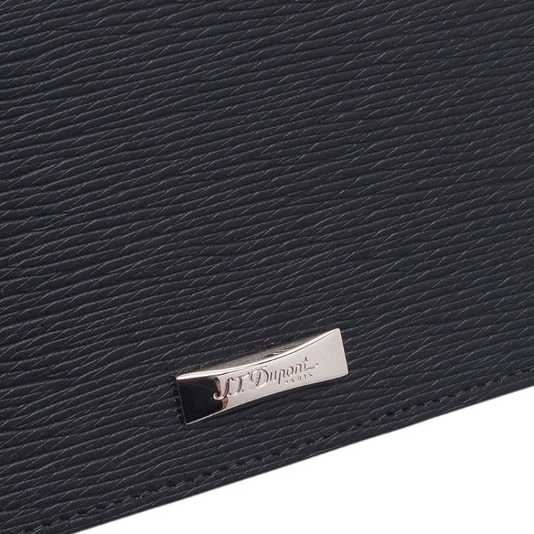 Pre Owned S.T. Dupont Black Flap Wallet