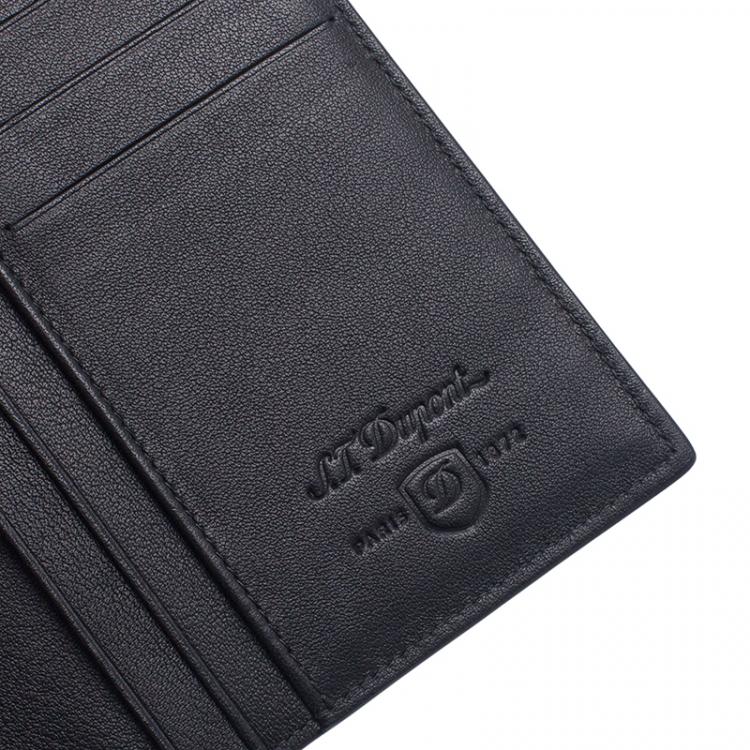 Pre Owned S.T. Dupont Black Flap Wallet
