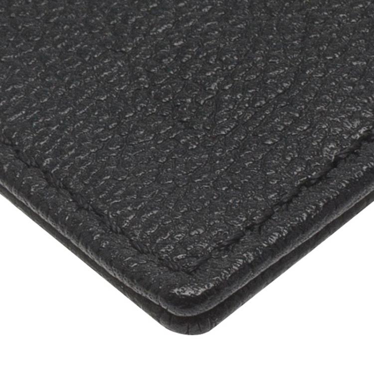 Pre Owned S.T. Dupont Black Leather Card Holder