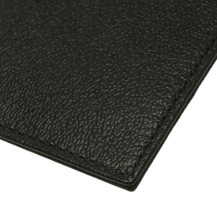 Pre Owned S.T. Dupont Black Leather Card Holder 4CC