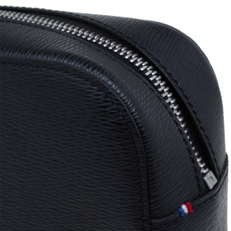 Pre Owned St Dupont Black Leather Pouch
