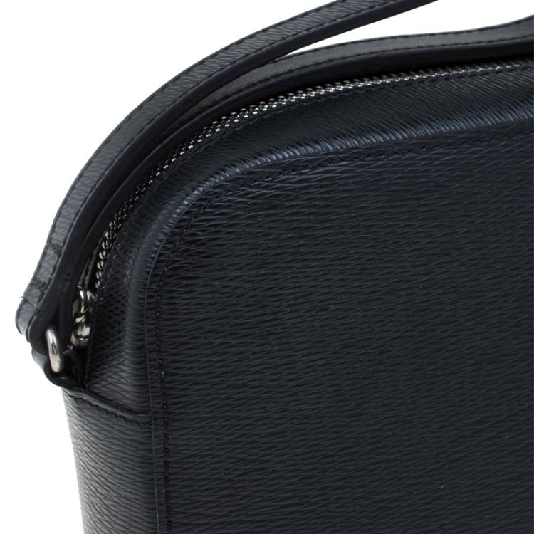 Pre Owned St Dupont Black Leather Pouch