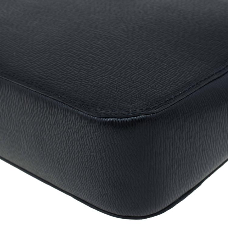 Pre Owned St Dupont Black Leather Pouch