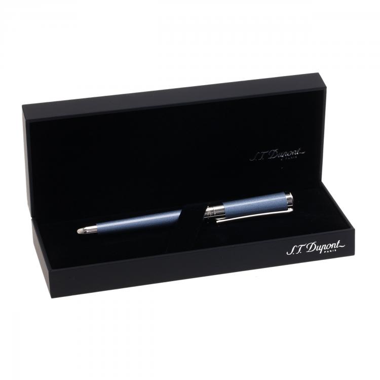 Pre Owned S.T. Dupont Liberte Pearly Blue-Grey Rollerball Pen