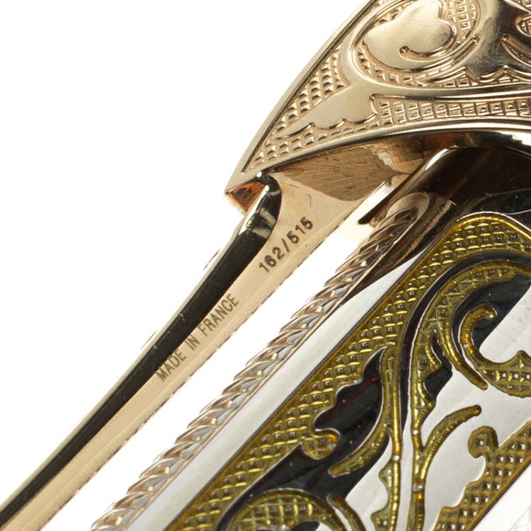 Pre Owned S.T.Dupont White Knight Limited Edition President Fountain Pen, with 18k Gold Nib