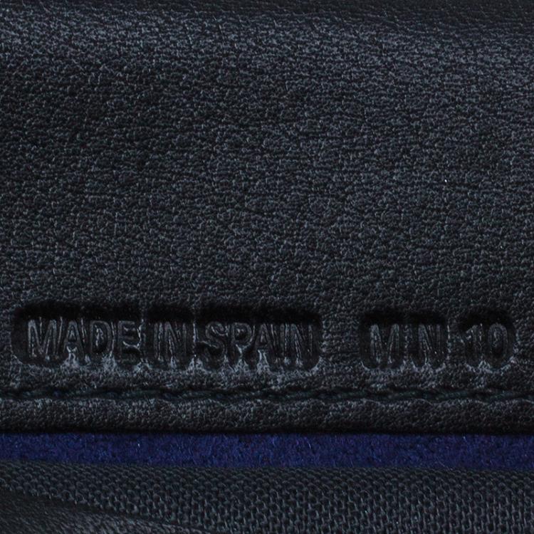 Pre Owned S.T. Dupont Black Leather Bi Fold Wallet