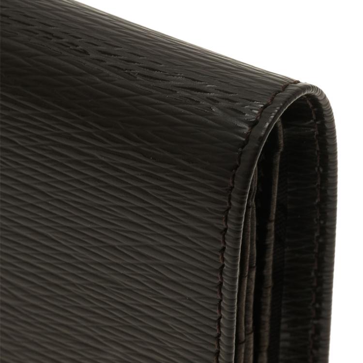 Pre Owned S.T. Dupont Brown Leather Bi Fold Wallet