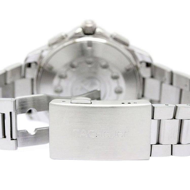 Pre Owned Tag Heuer Black Stainless Steel Aquaracer Men's Wristwatch 43MM