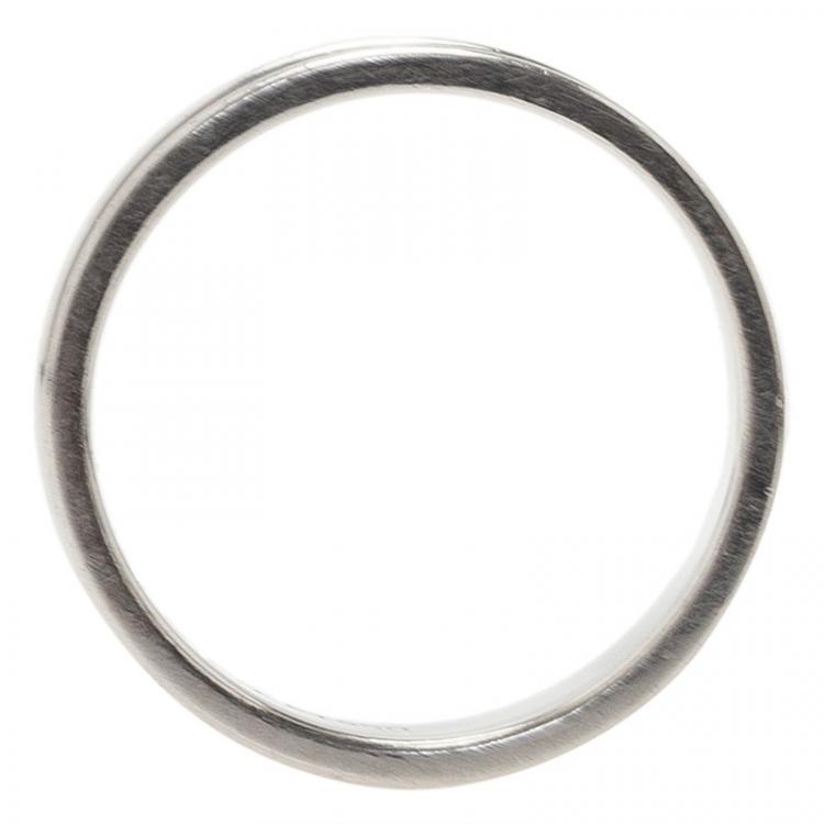 Pre Owned Tiffany & Co. Five Row Men Platinum Wedding Band Size 59