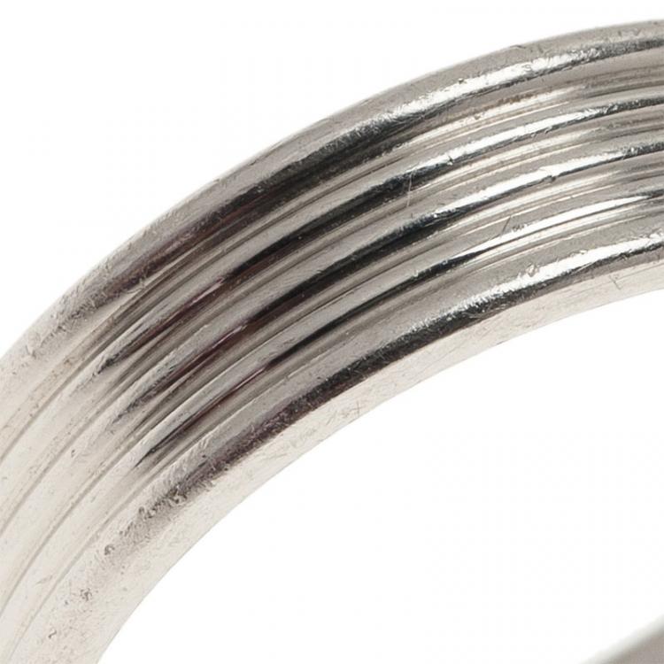 Pre Owned Tiffany & Co. Five Row Men Platinum Wedding Band Size 59