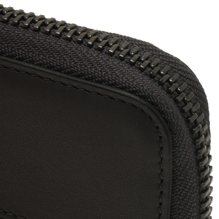 Pre Owned Tod's Two Tone Leather Zip-Around Compact Wallet 