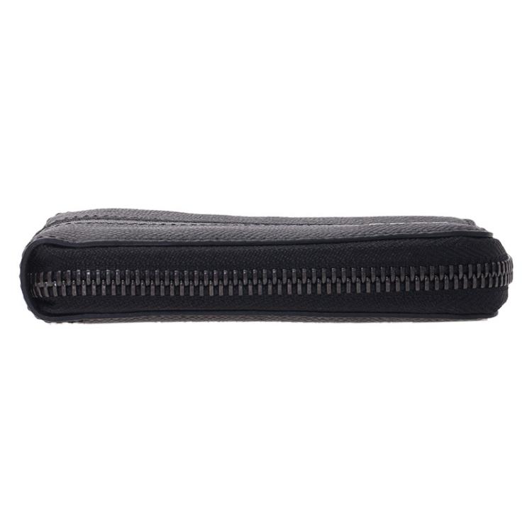Pre Owned Tod's Black Leather Zip-Around Compact Wallet