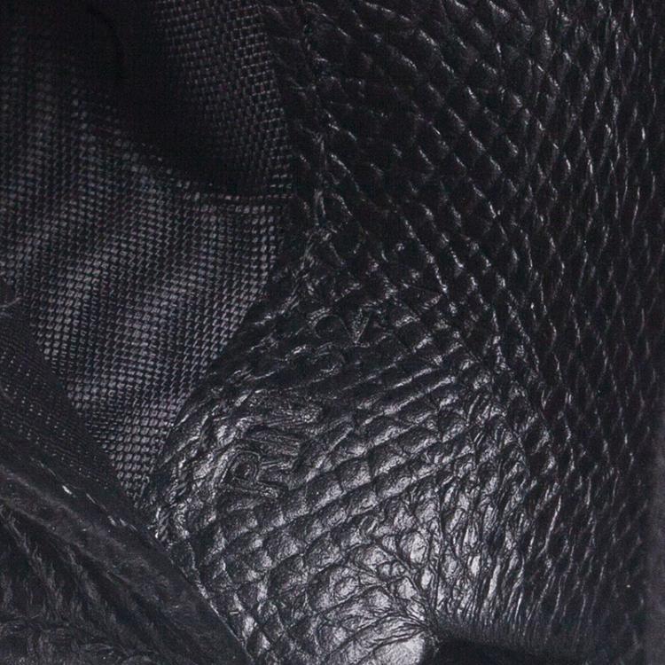 Pre Owned Tod's Black Leather Zip-Around Compact Wallet