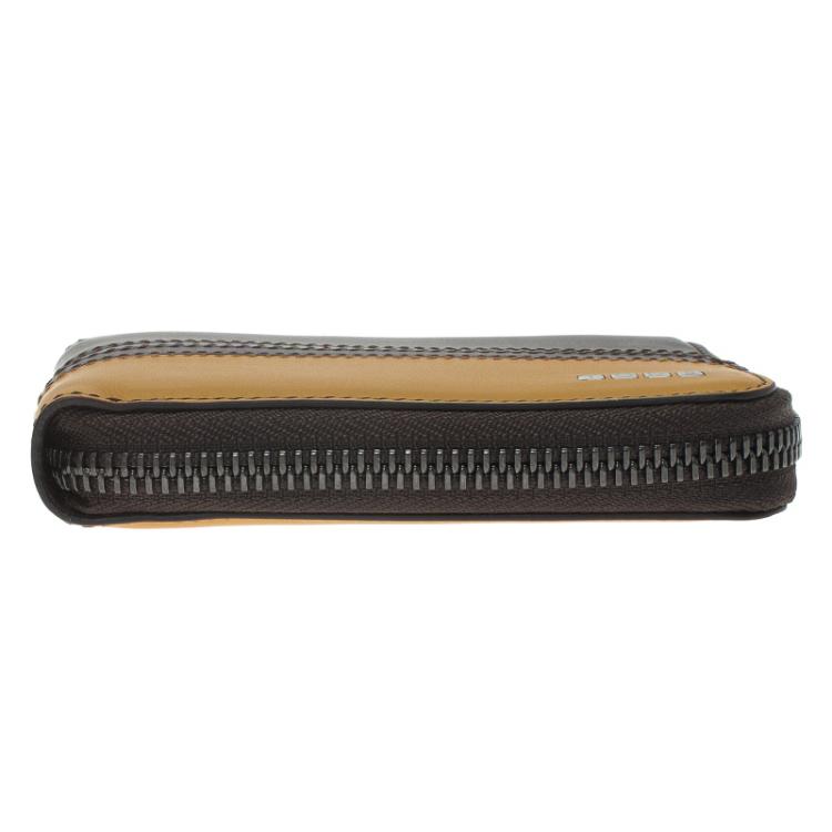 Pre Owned Tod's Two Tone Leather Zip Around Wallet