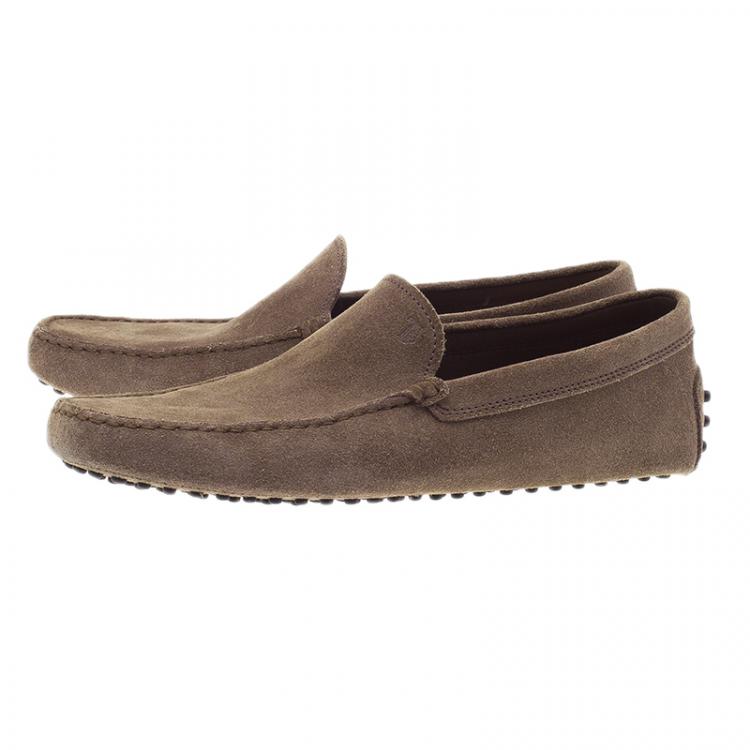 Pre Owned Tod's Brown Suede Loafers Size 42.5 