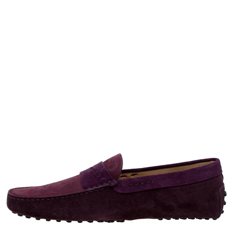 مملوكة مسبقًا Tod's Two Tone Suede and Nubuck Penny Loafers Size 43