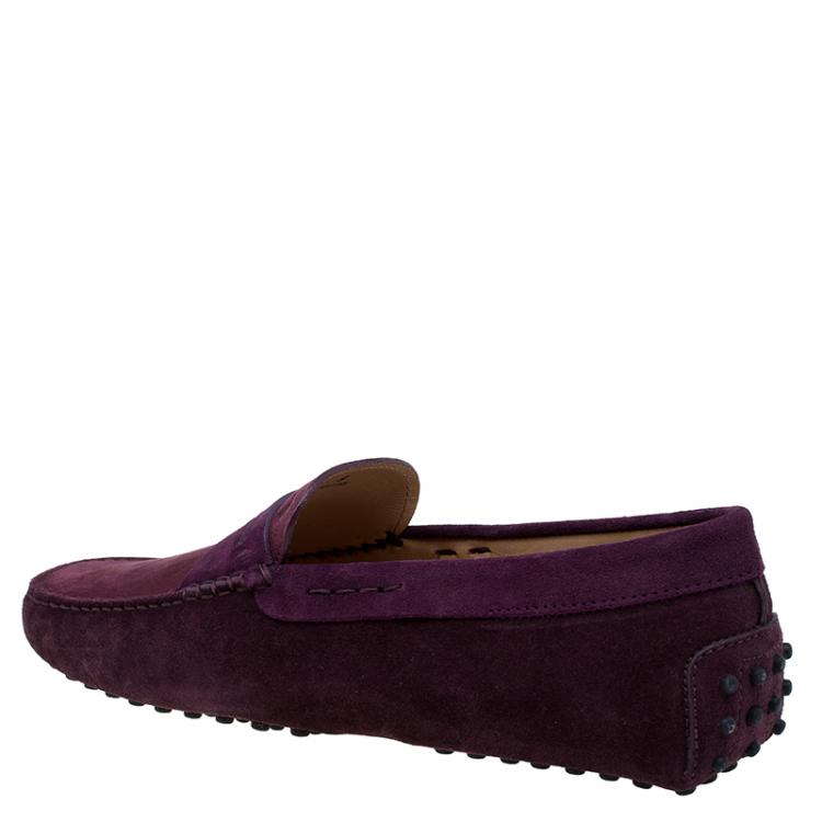 مملوكة مسبقًا Tod's Two Tone Suede and Nubuck Penny Loafers Size 43